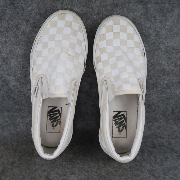 Vans Shoes Womens 7 Classic Slip On Sneakers Checkered Casual Skate Trainers - Picture 6 of 11
